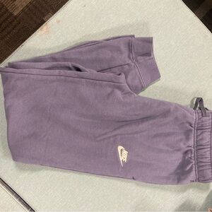 Nike Purple Track Pants Relaxed Fit Joggers